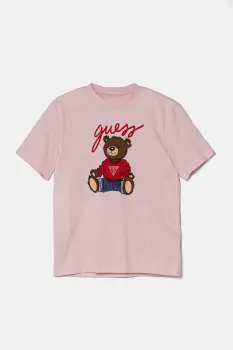 Guess tricou de bumbac pentru copii imagine