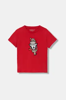 Guess tricou de bumbac pentru copii imagine