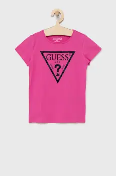 Guess - Tricou de bumbac pentru copii imagine