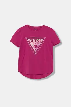 Guess tricou de bumbac pentru copii imagine