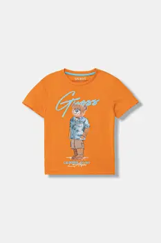 Guess tricou de bumbac pentru copii imagine
