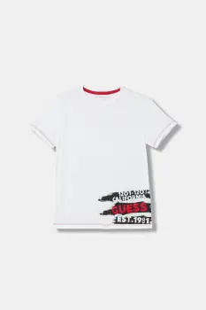 Guess tricou de bumbac pentru copii imagine
