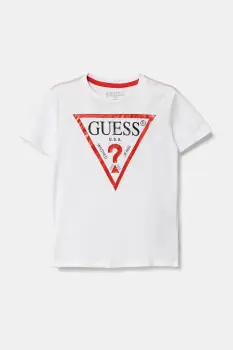 Guess tricou de bumbac pentru copii imagine