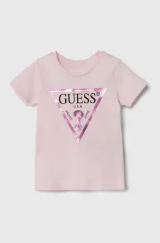 Guess tricou de bumbac pentru copii imagine
