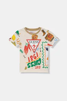 Guess tricou de bumbac pentru copii imagine