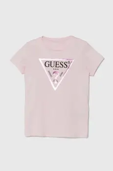 Guess tricou de bumbac pentru copii imagine