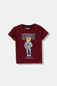 Guess tricou de bumbac pentru copii imagine