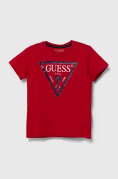 Guess Tricou de bumbac pentru copii imagine