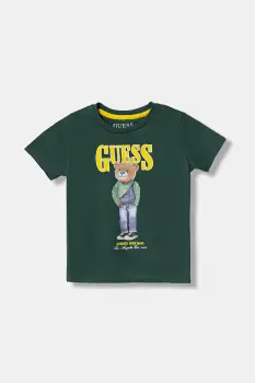 Guess tricou de bumbac pentru copii imagine