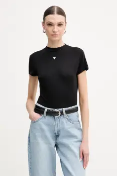 Guess tricou din amestec de matase TINA imagine