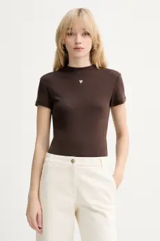 Guess tricou din amestec de matase TINA imagine