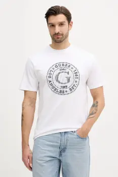 Guess tricou din bumbac imagine