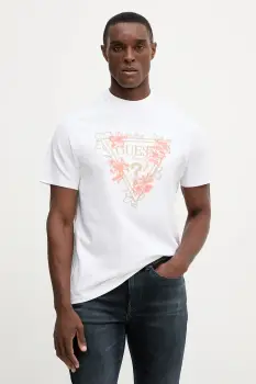 Guess tricou din bumbac imagine