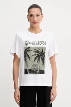 Guess tricou din bumbac imagine