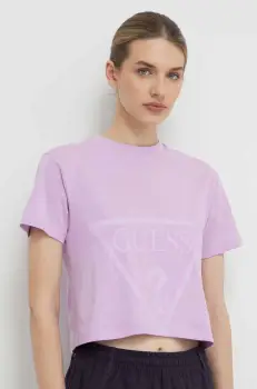 Guess tricou din bumbac imagine