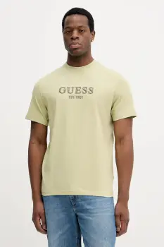 Guess tricou din bumbac imagine