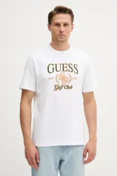 Guess tricou din bumbac 4G imagine