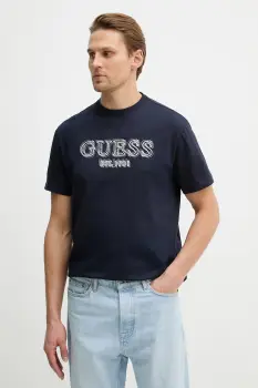 Guess tricou din bumbac imagine