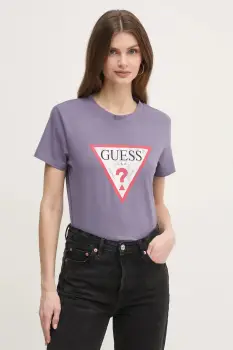 Guess tricou din bumbac imagine