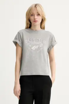 Guess tricou din bumbac imagine