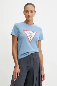 Guess tricou din bumbac imagine
