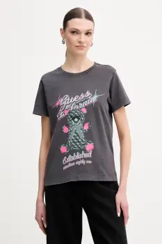 Guess tricou din bumbac imagine