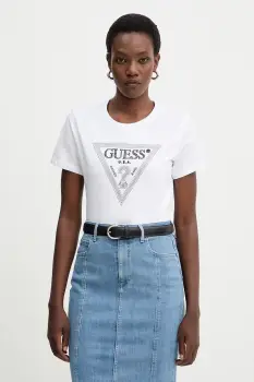 Guess tricou din bumbac imagine