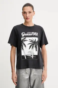 Guess tricou din bumbac imagine