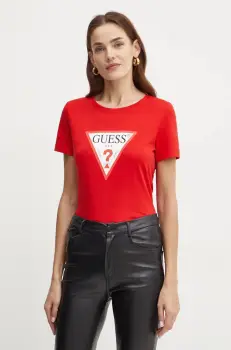 Guess tricou din bumbac imagine
