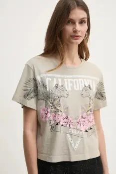 Guess tricou din bumbac imagine