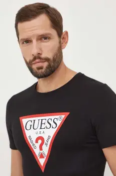 Guess tricou din bumbac imagine
