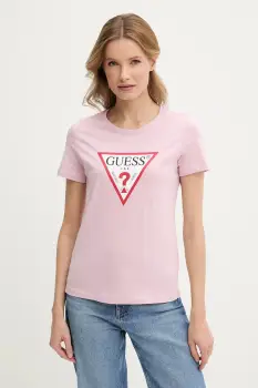Guess tricou din bumbac imagine