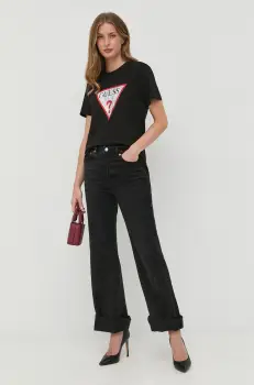 Guess tricou din bumbac imagine