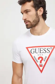 Guess tricou din bumbac imagine