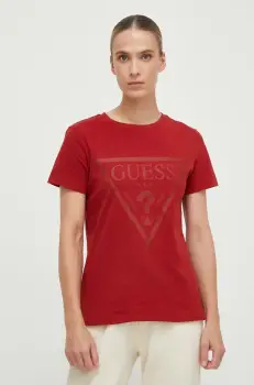 Guess tricou din bumbac ADELE imagine