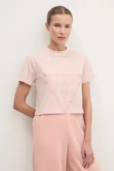 Guess tricou din bumbac ADELE imagine