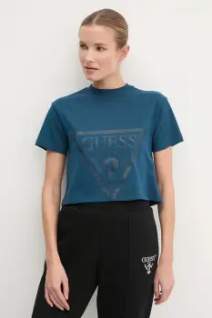 Guess tricou din bumbac ADELE imagine