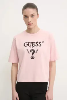 Guess tricou din bumbac AURLIE imagine
