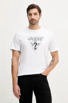 Guess tricou din bumbac imagine