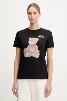 Guess tricou din bumbac CARLA imagine