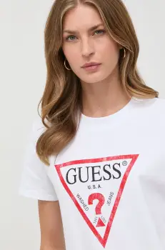 Guess tricou din bumbac imagine