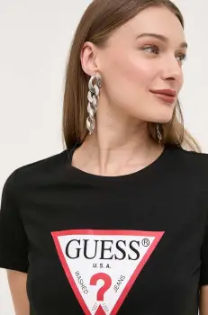 Guess tricou din bumbac imagine