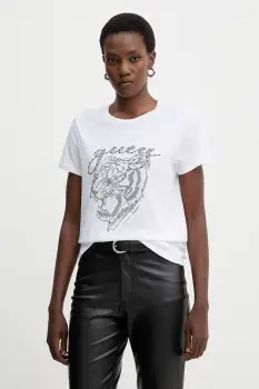 Guess tricou din bumbac imagine