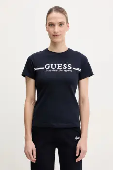 Guess tricou din bumbac imagine