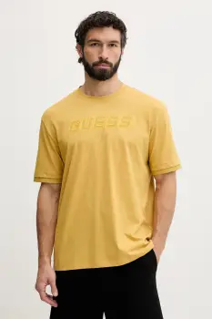 Guess tricou din bumbac GUSTAVE imagine