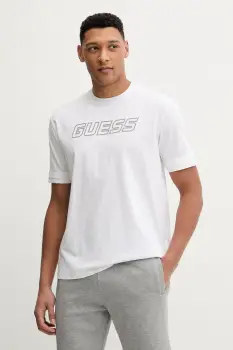 Guess tricou din bumbac GUSTAVE imagine