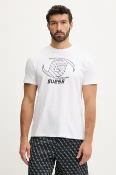Guess tricou din bumbac KELE imagine