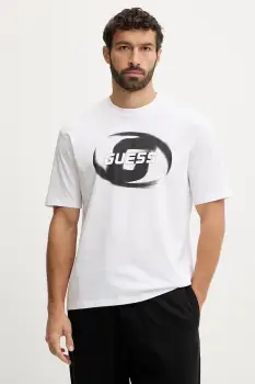 Guess tricou din bumbac LOKNI imagine