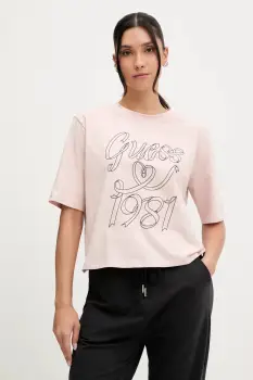 Guess tricou din bumbac MISTY imagine