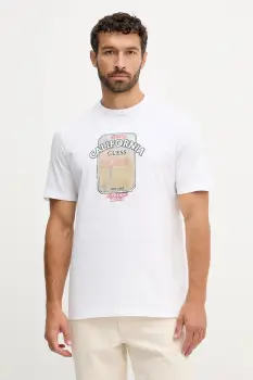 Guess tricou din bumbac PANORAMA imagine